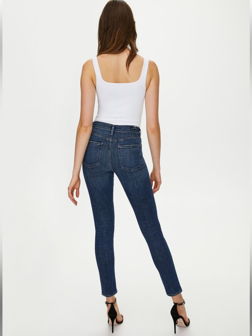 Citizens Of Humanity Rocket Crop High Rise Skinny Jeans - Dark Indigo - Picture 2 of 11